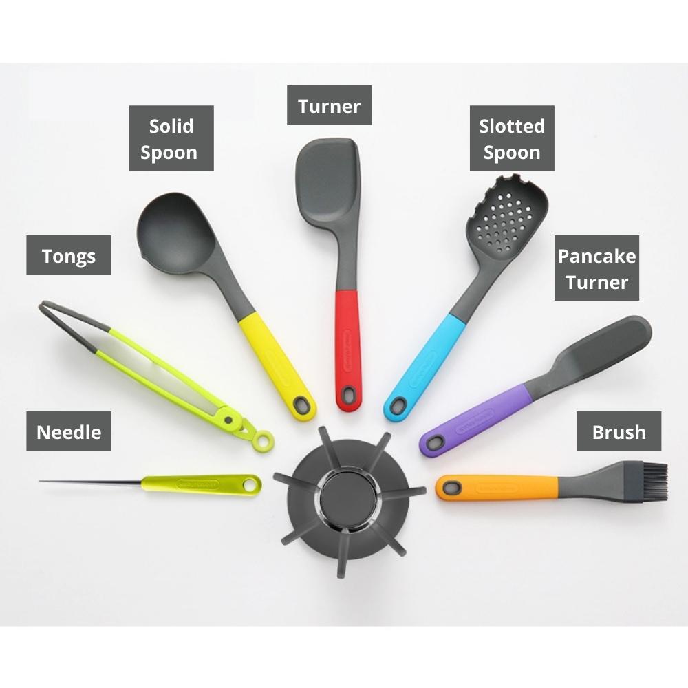 Morphy Richards Multicolour Elevate 7-piece Carousel Utensils Set