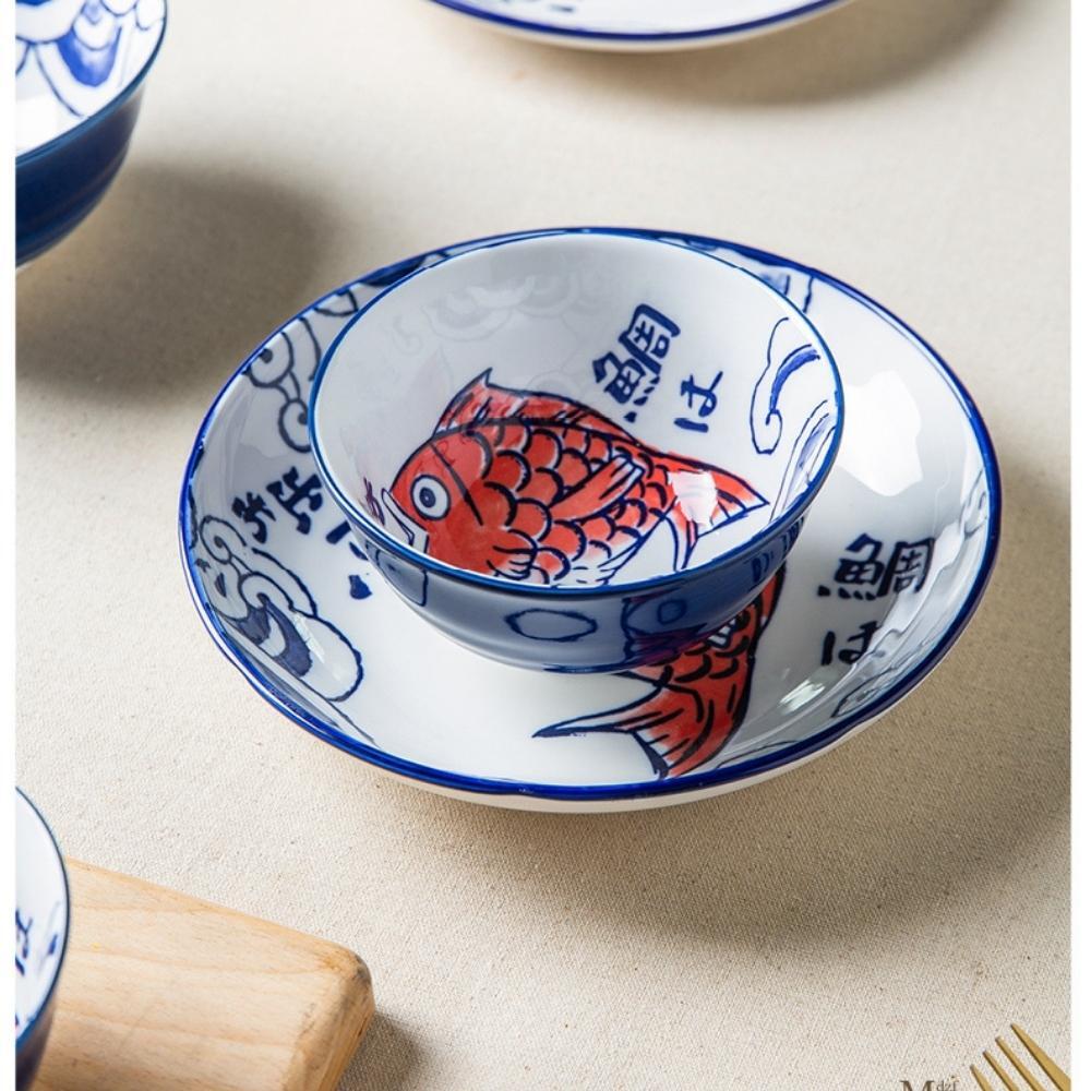 Ceramic Koi Carp 15cm Donburi Bowl
