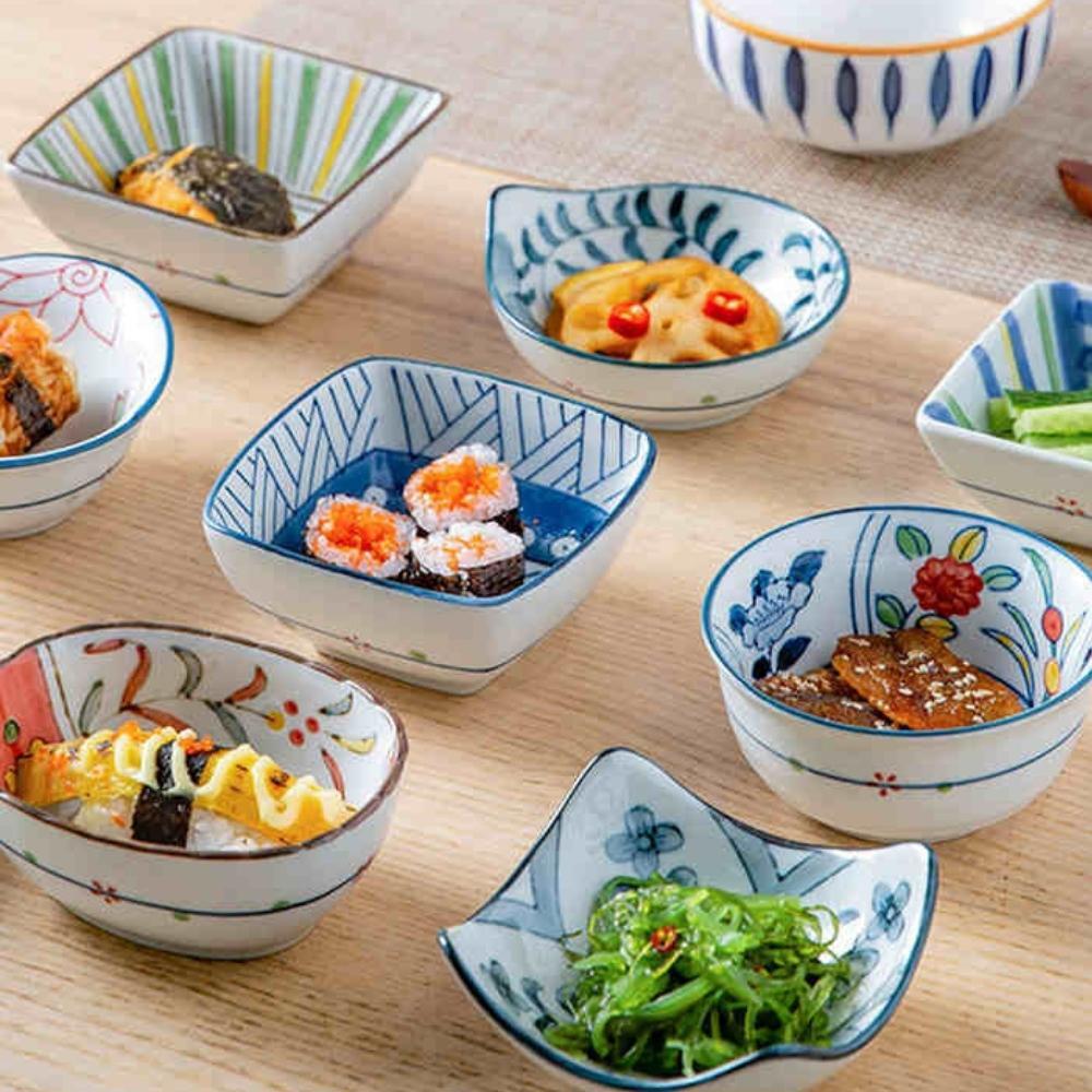 Japanese Style Special Shape Dipping Dish (Set of 7)