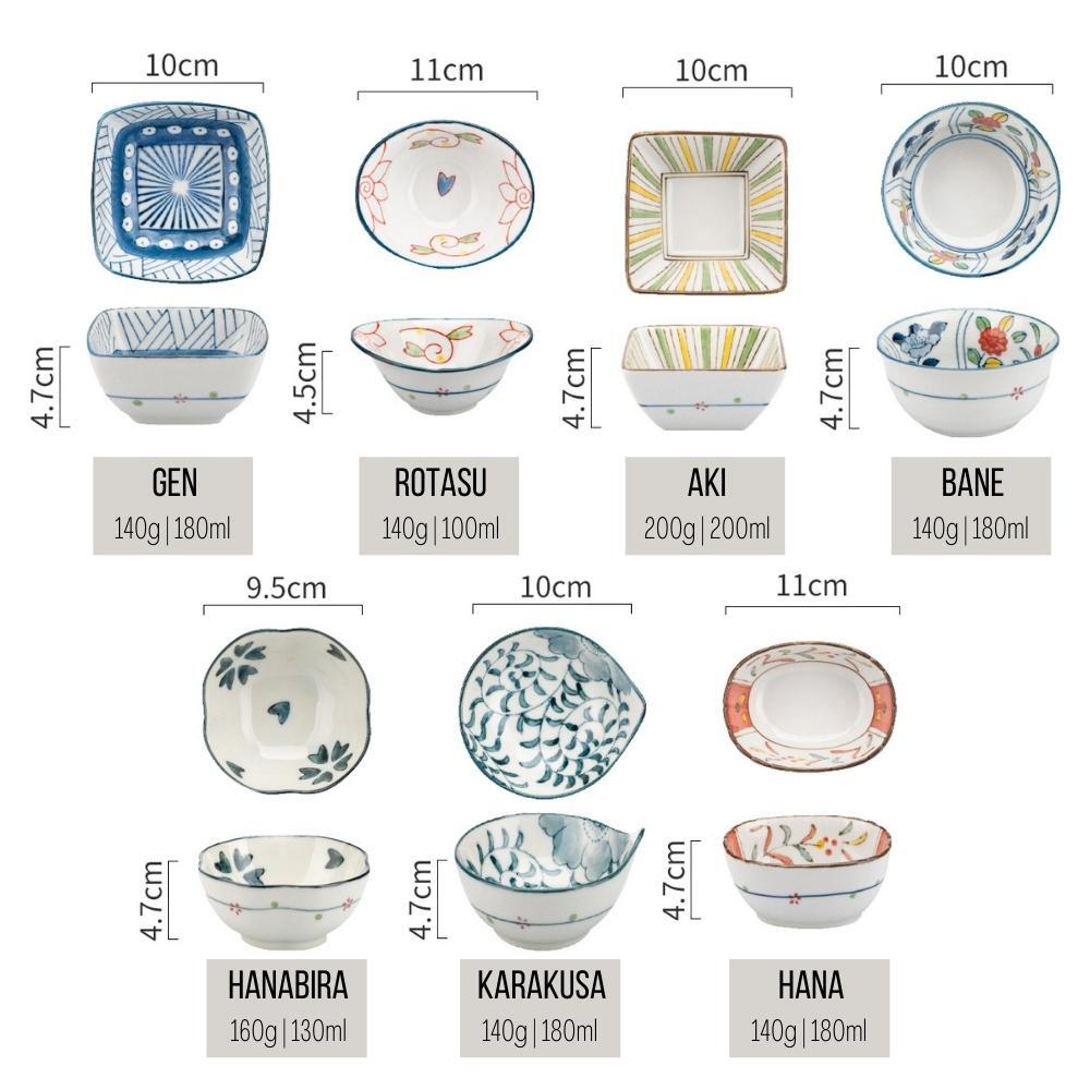 Japanese Style Special Shape Dipping Dish (Set of 7)