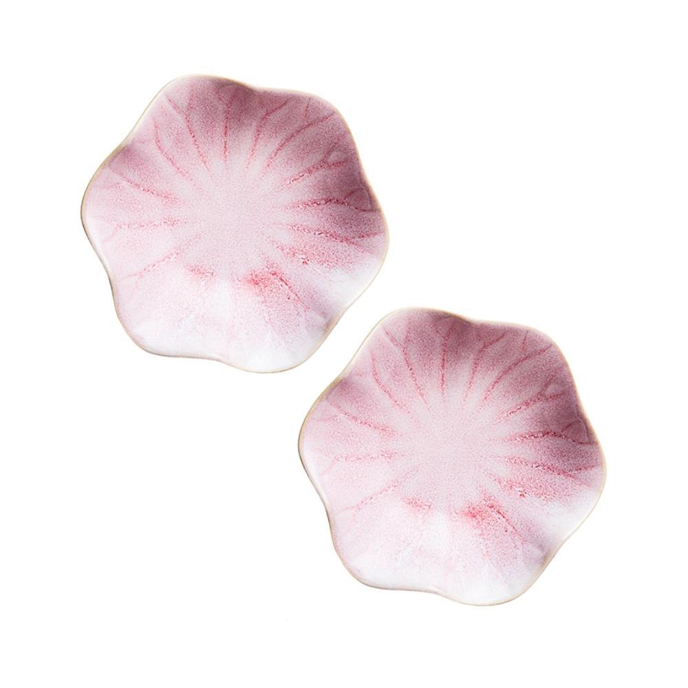 Pink Lotus Ceramic Mini Dish (Set of 2)