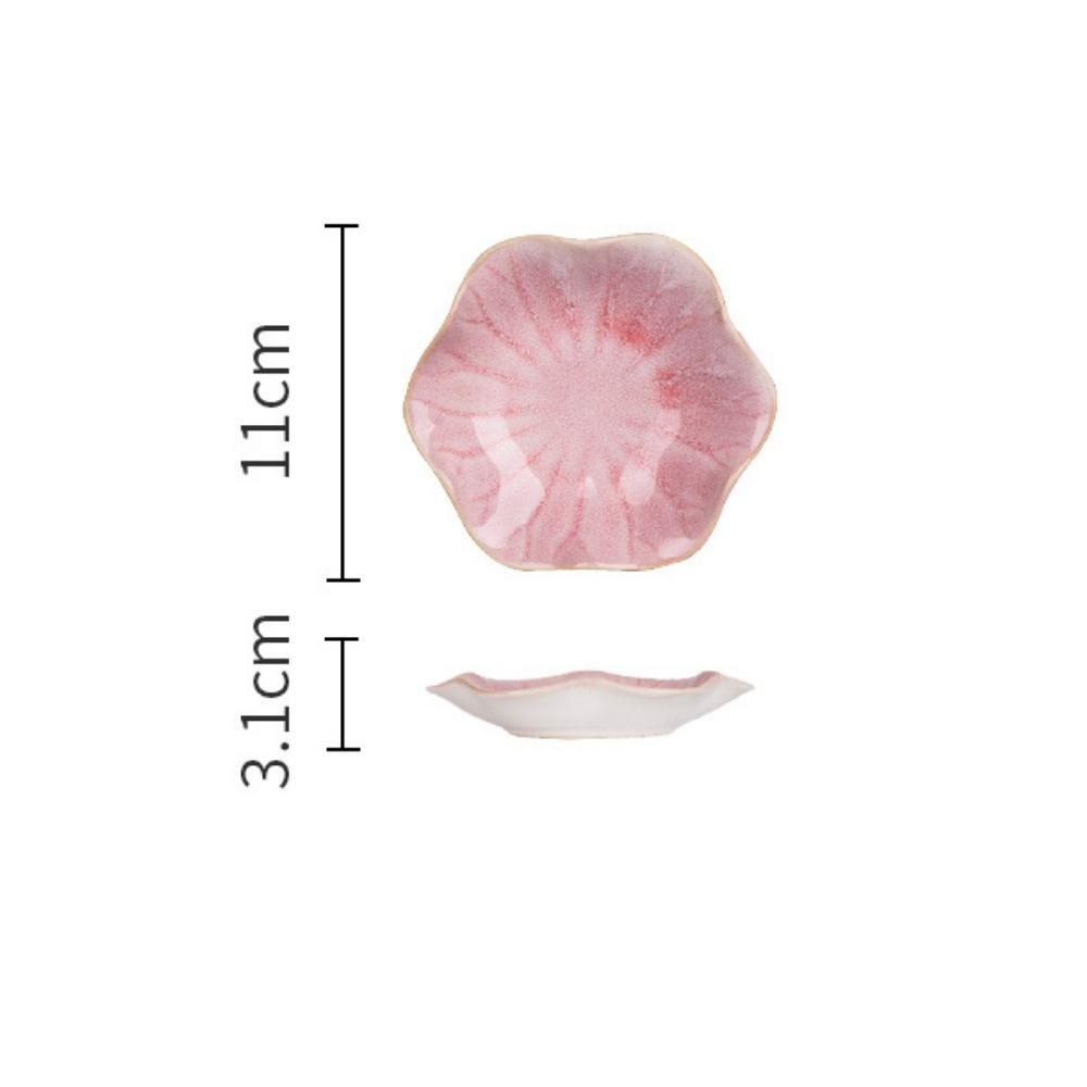 Pink Lotus Ceramic Mini Dish (Set of 2)