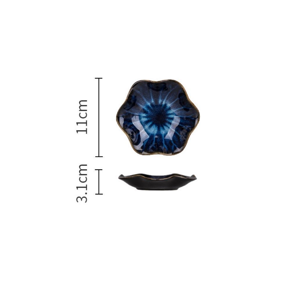 Blue Lotus Ceramic Mini Dish (Set of 2)