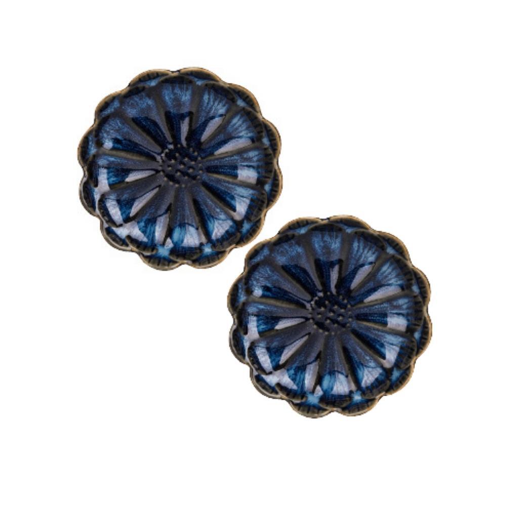Blue Sakura Ceramic Mini Dish (Set of 2)