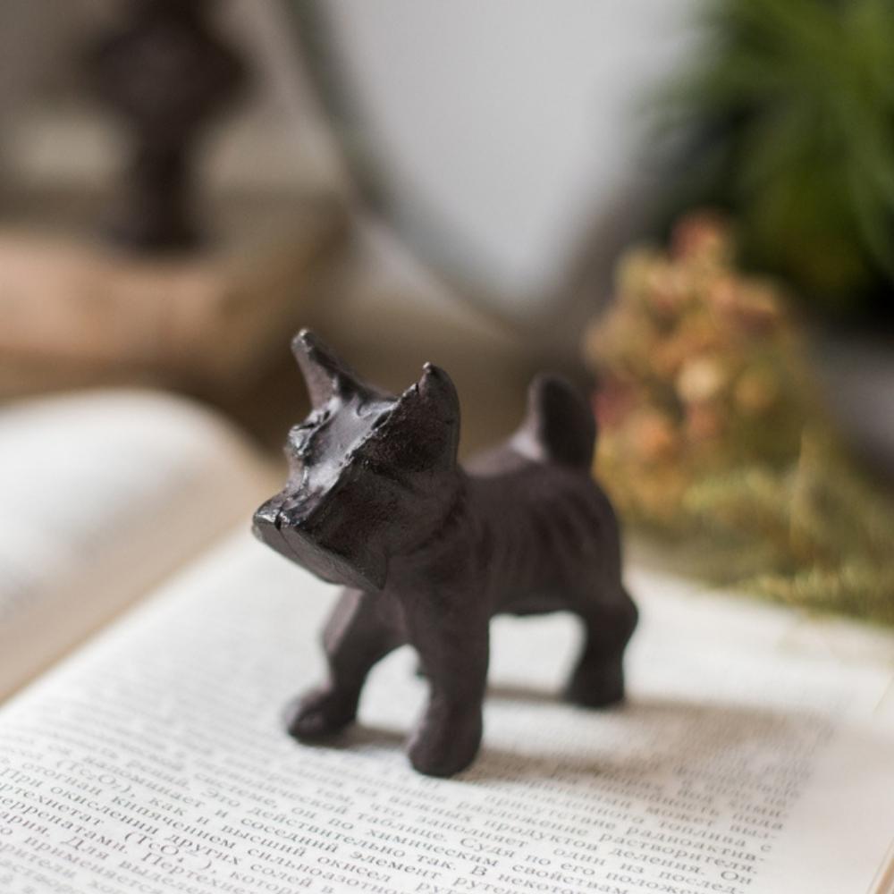 Cast Iron Scottish Terrier Dog Minifigure