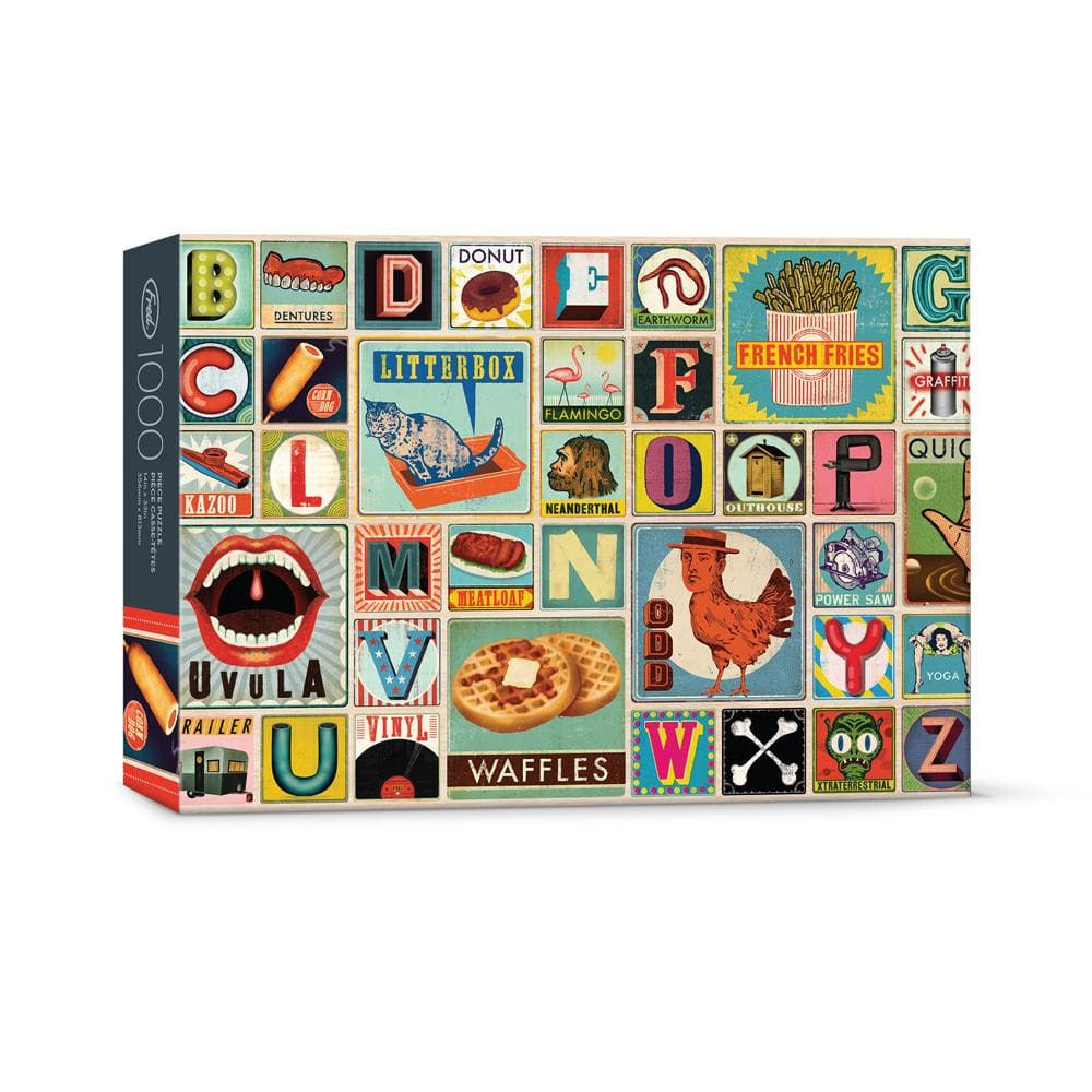 Fred & Friends XYZ Blocks 1000 Piece Puzzle
