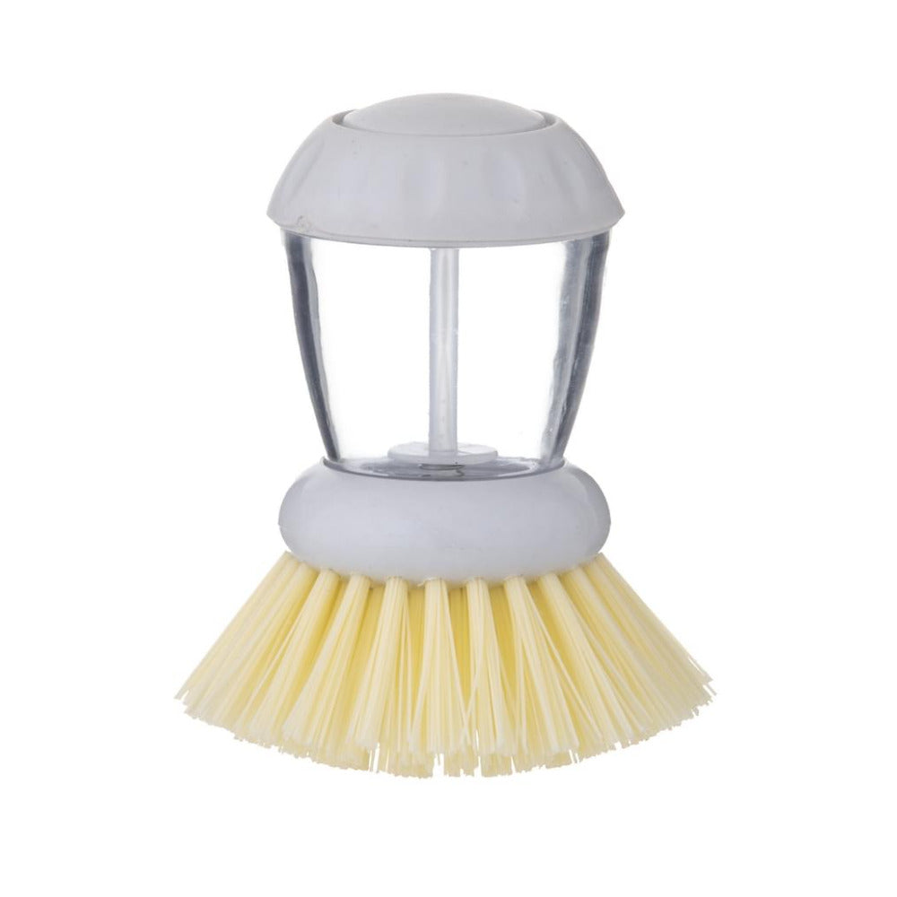 Remo Round Dish Brush with Detergent Dispenser