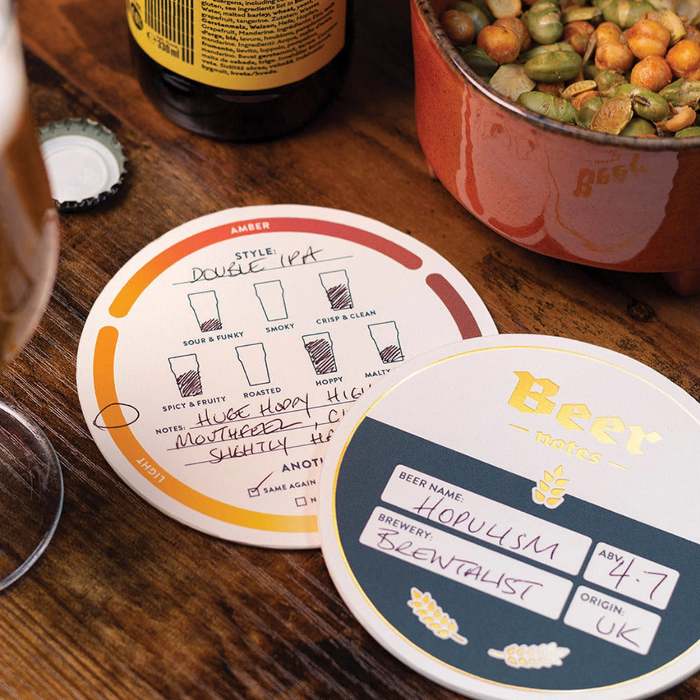 Luckies Beer Notes Tasting Notes Coasters