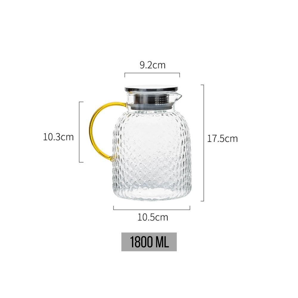 Christie Frosted Glass Water Jug 1.8L