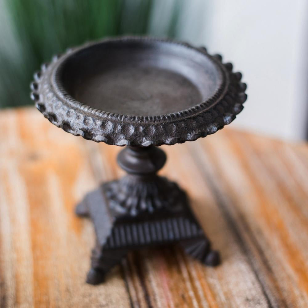 Vintage Cast Iron Candle Holder