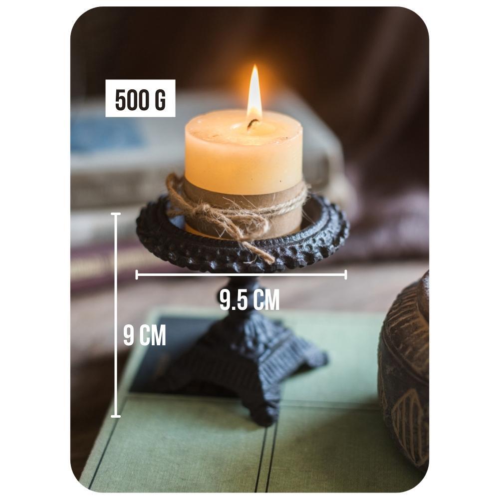 Vintage Cast Iron Candle Holder