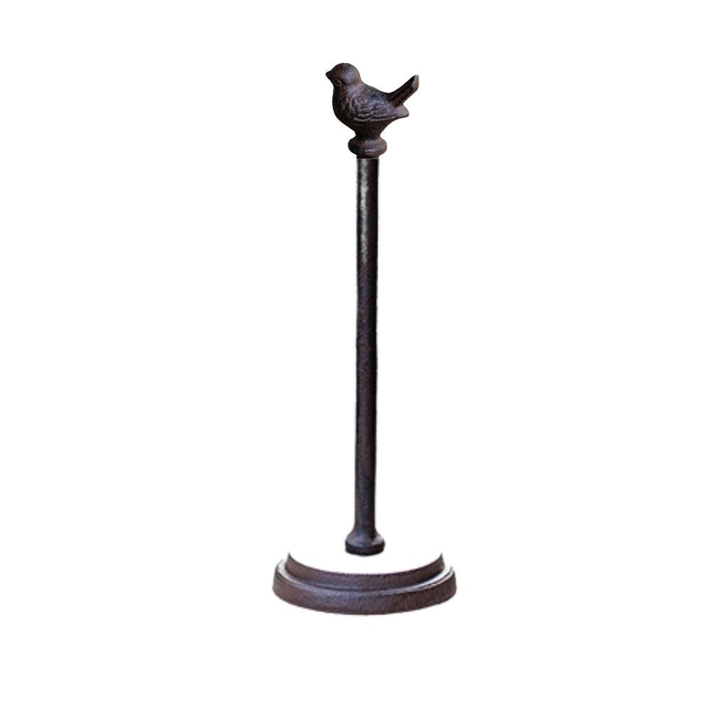 Vintage Cast Iron Kitchen Roll Holder - Bird