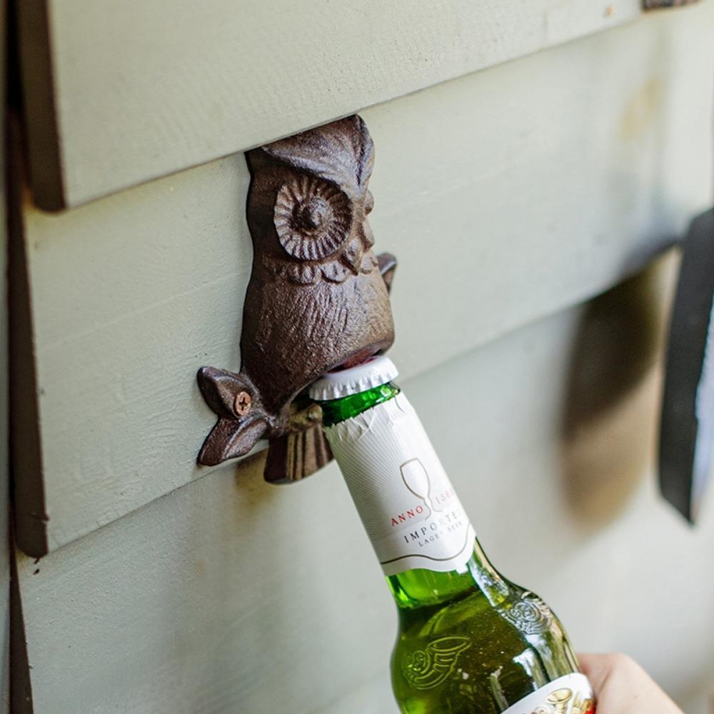 Cast Iron Owl Bottle Opener