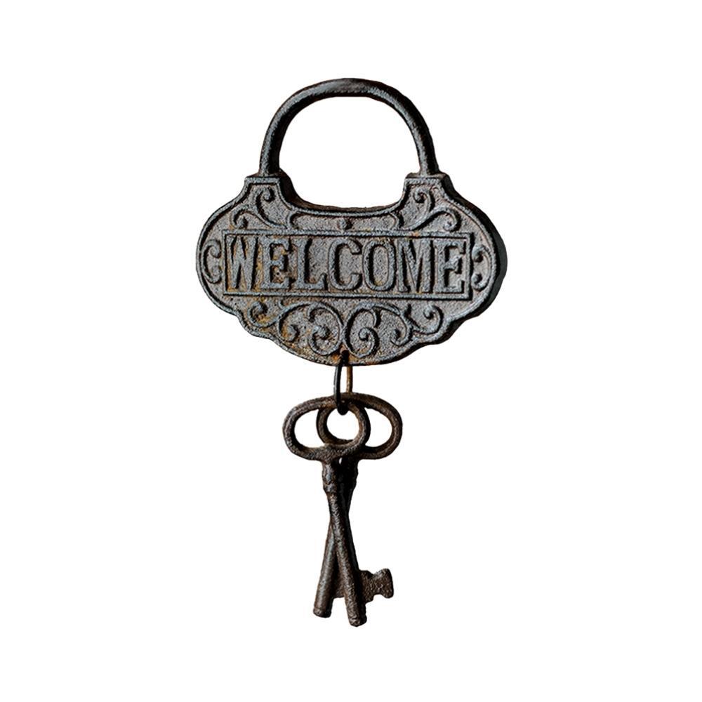 Vintage Cast Iron Welcome Wind Chime Keys