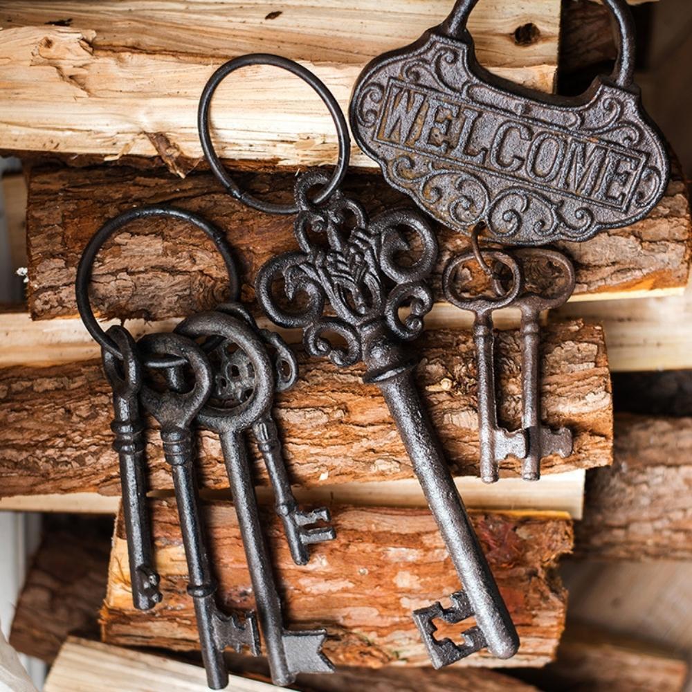 Vintage Cast Iron Wind Chime Keys