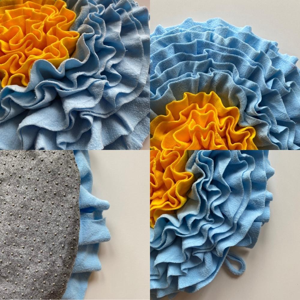 Paw Fun Snuffle Feeding Mat 50cm - Sunshine