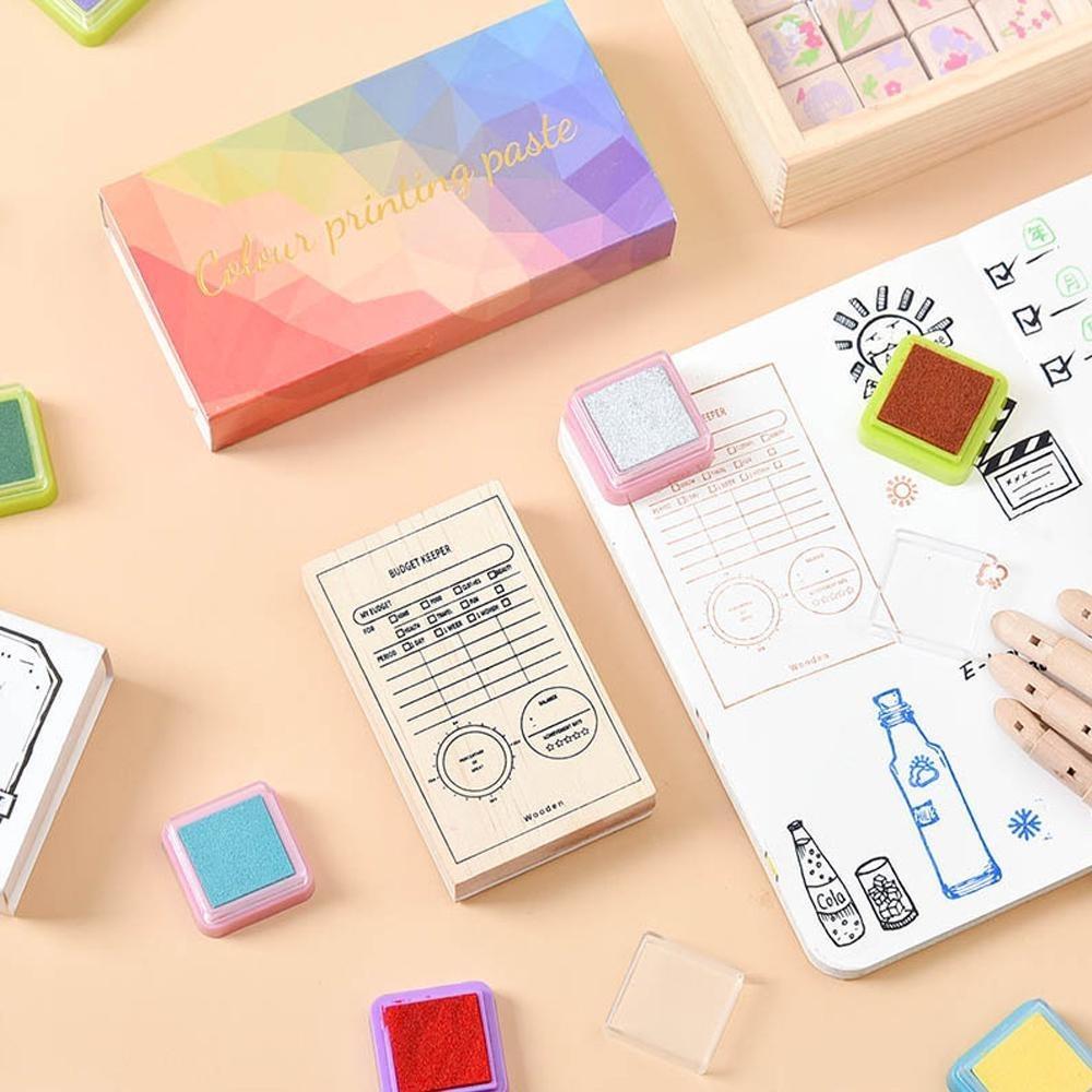 Rainbow Ink Pad Set of 16 Colours
