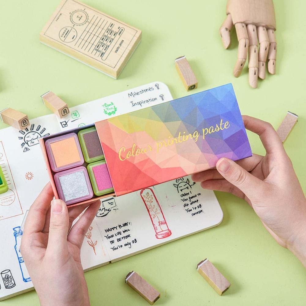 Rainbow Ink Pad Set of 16 Colours
