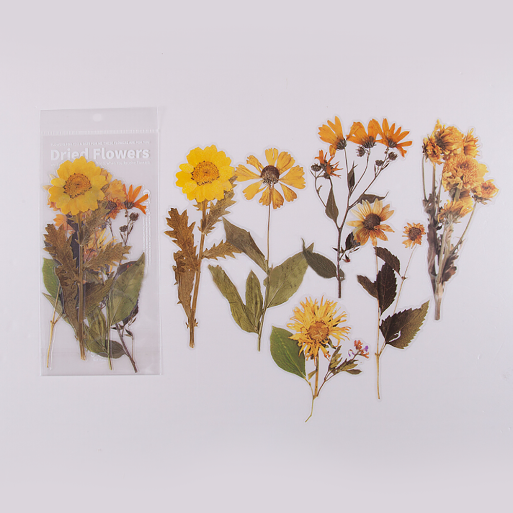 Weekend Flower Shop Large PET Stickers Set of 6 - Sunflowers