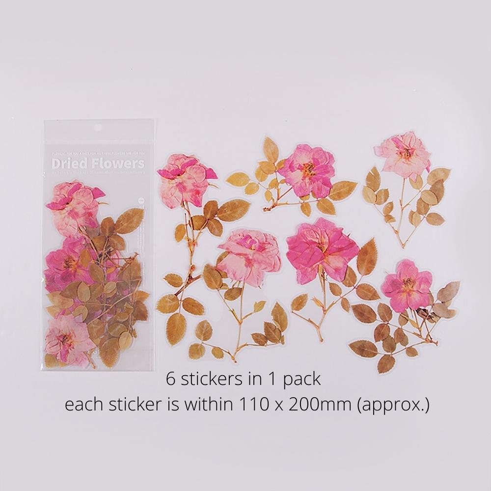 Weekend Flower Shop Large PET Stickers Set of 6 - Spring