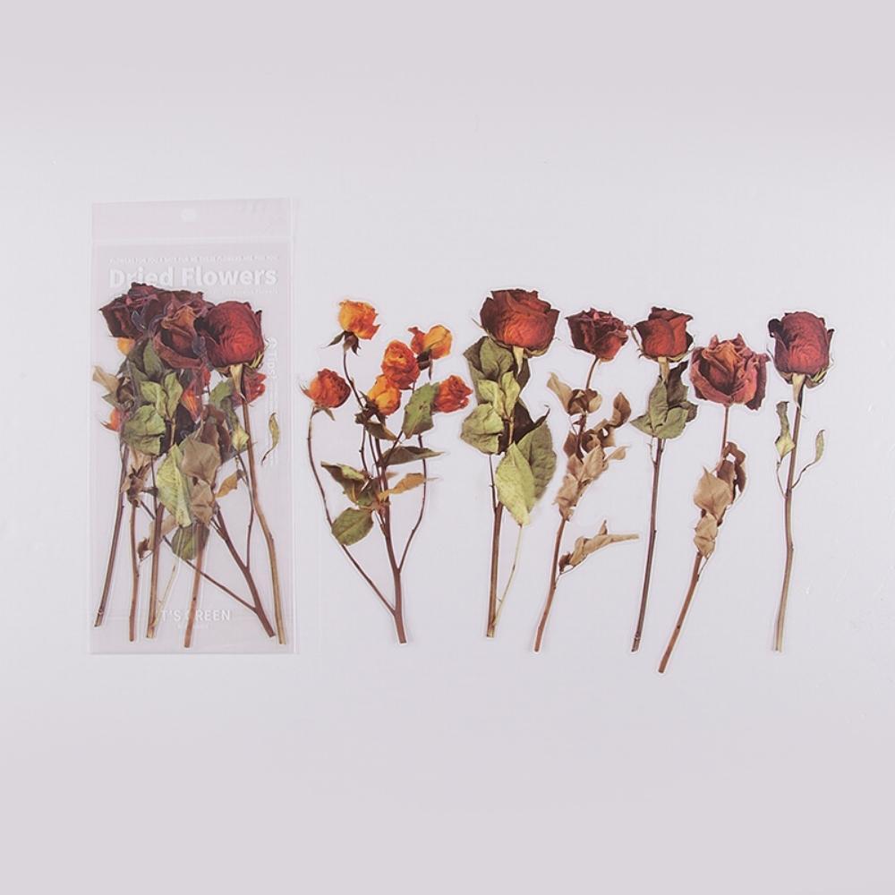 Weekend Flower Shop Large PET Stickers Set of 6 - Roses