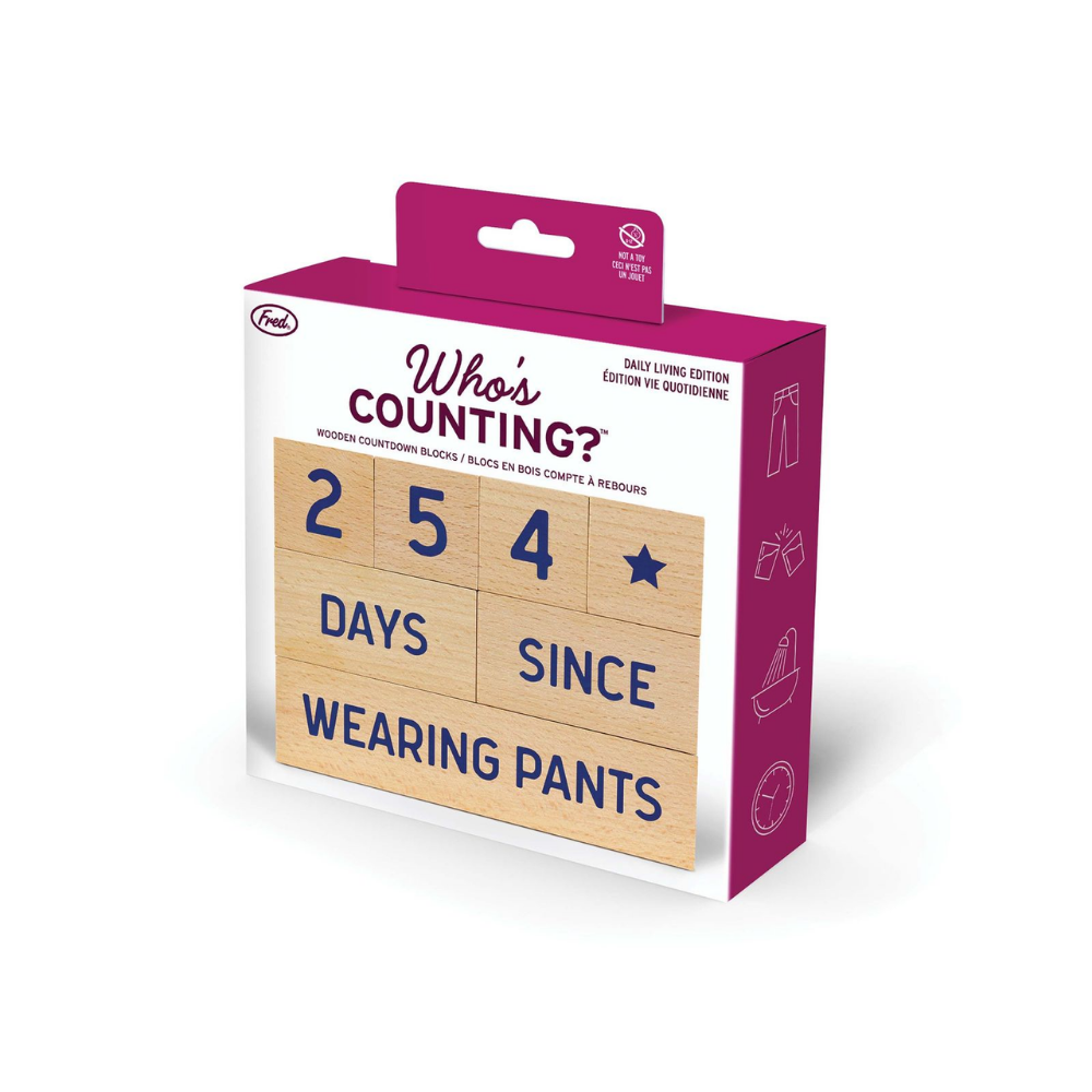 Fred Who's Counting? Work from Home Blocks