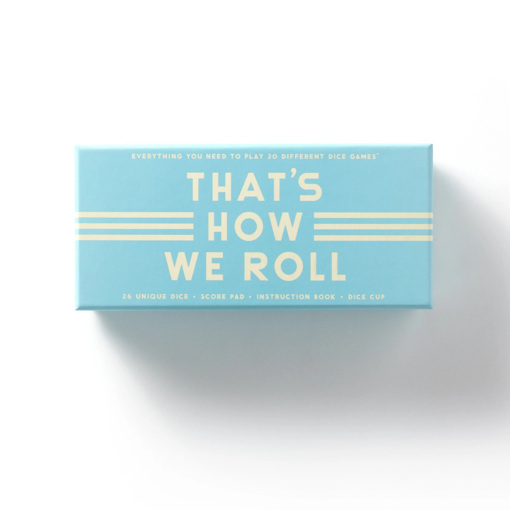 Galison That's How We Roll Dice Game Set
