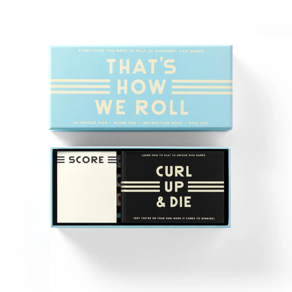 Galison That's How We Roll Dice Game Set