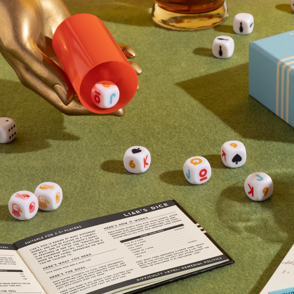 Galison That's How We Roll Dice Game Set