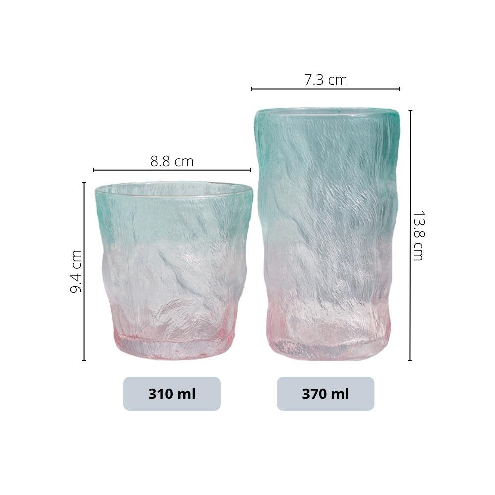 Galaxy Pastel Gradient Glass Tumbler (Set of 2)