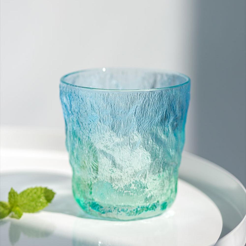 Galaxy Aqua Gradient Glass Tumbler (Set of 2)