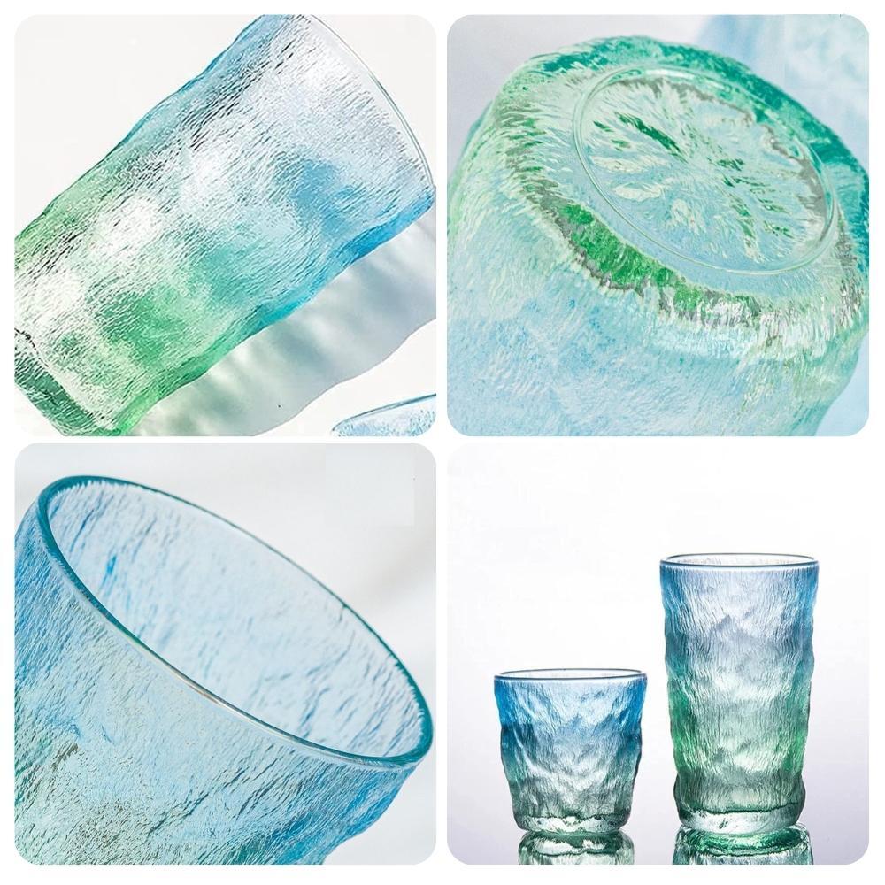Galaxy Aqua Gradient Glass Tumbler (Set of 2)