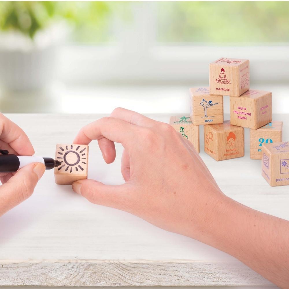IS Gift Set of 8 Woodeen Wellness Dice