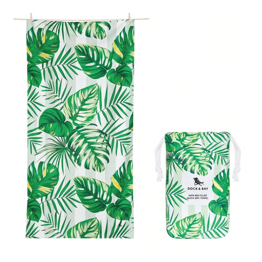 Dock & Bay Beach Towel Botanical Collection L  - Palm Dreams