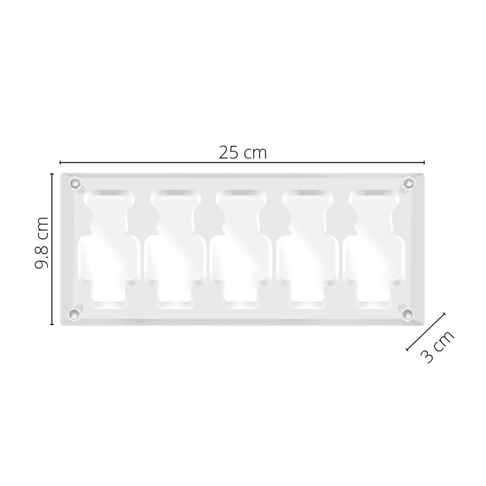 100% Bearbrick Clear Acrylic Display Case x 5