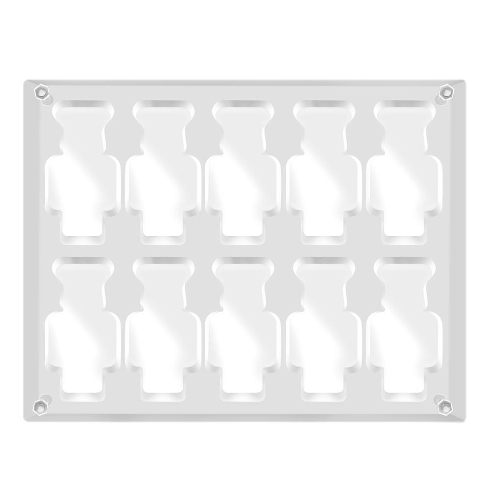 100% Bearbrick Clear Acrylic Display Case x 10