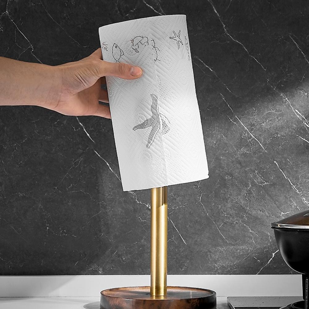 Oliver Walnut Wooden Kitchen Roll Holder
