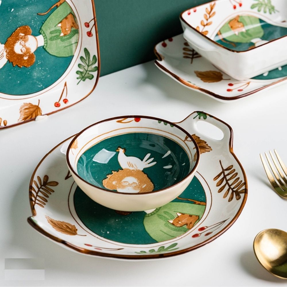 Ceramic Fairy Forest 12.5cm Bowl (Set of 2)