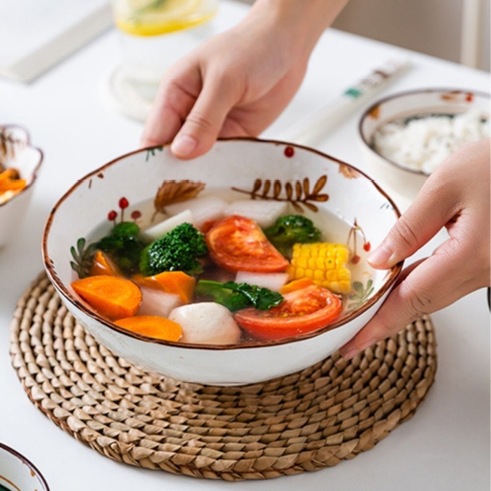 Ceramic Fairy Forest 20cm Ramen Bowl