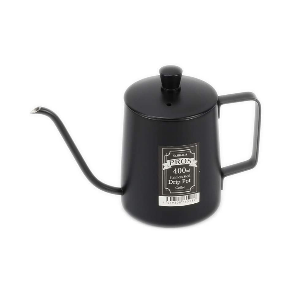 Pearl Metal Black Pour Over Kettle 400ml