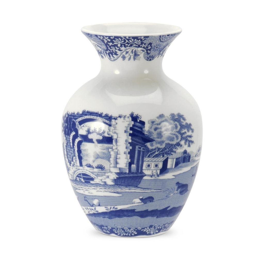 Spode Blue Italian 15cm Vase