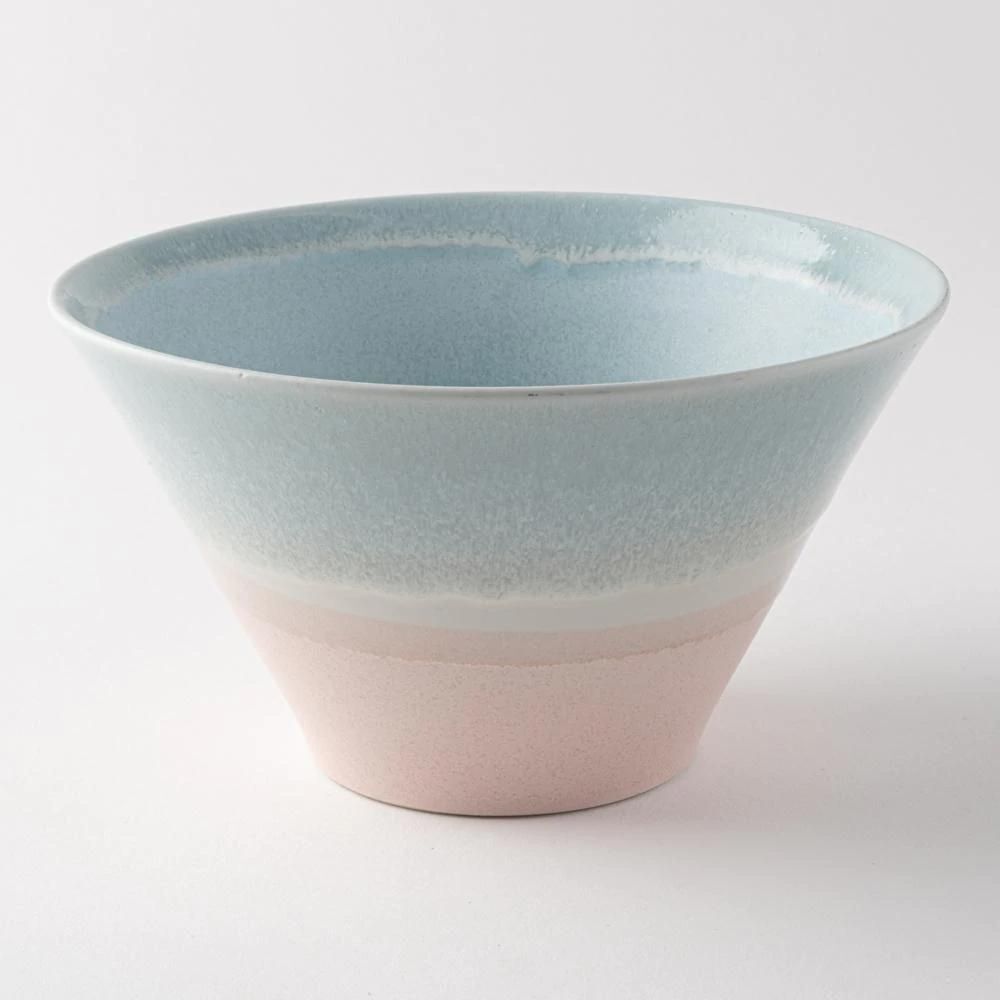 Sinkougama Pastel Donburi Bowl Blue x Pink