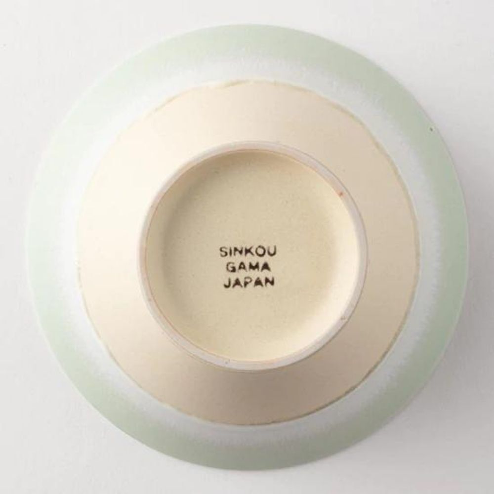 Sinkougama Pastel Donburi Bowl Green x Cream