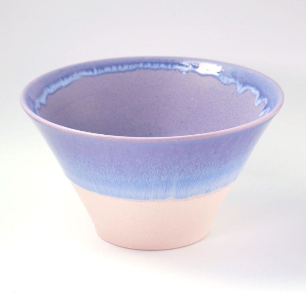 Sinkougama Pastel Donburi Bowl Purple x Pink