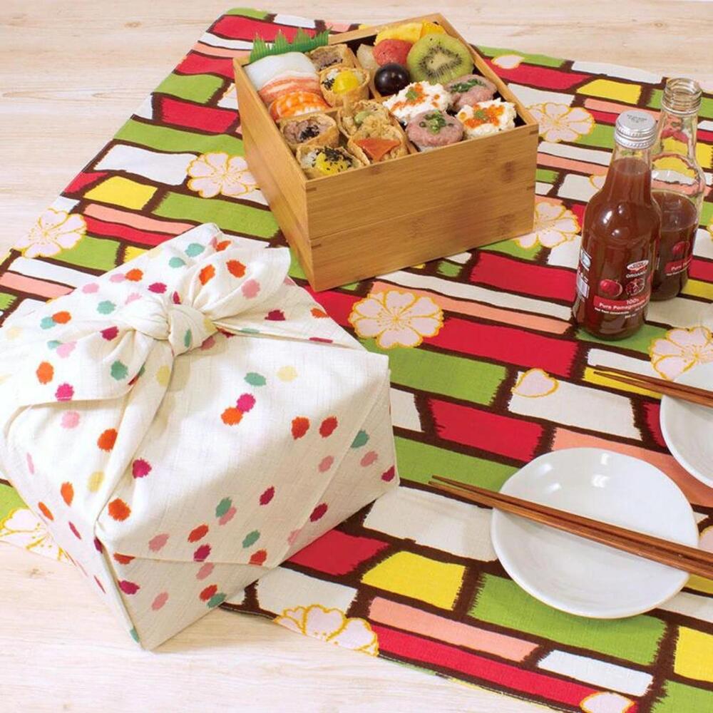 Musubi 70 Modern Girl Sakura Multi Furoshiki Wrapping Cloth