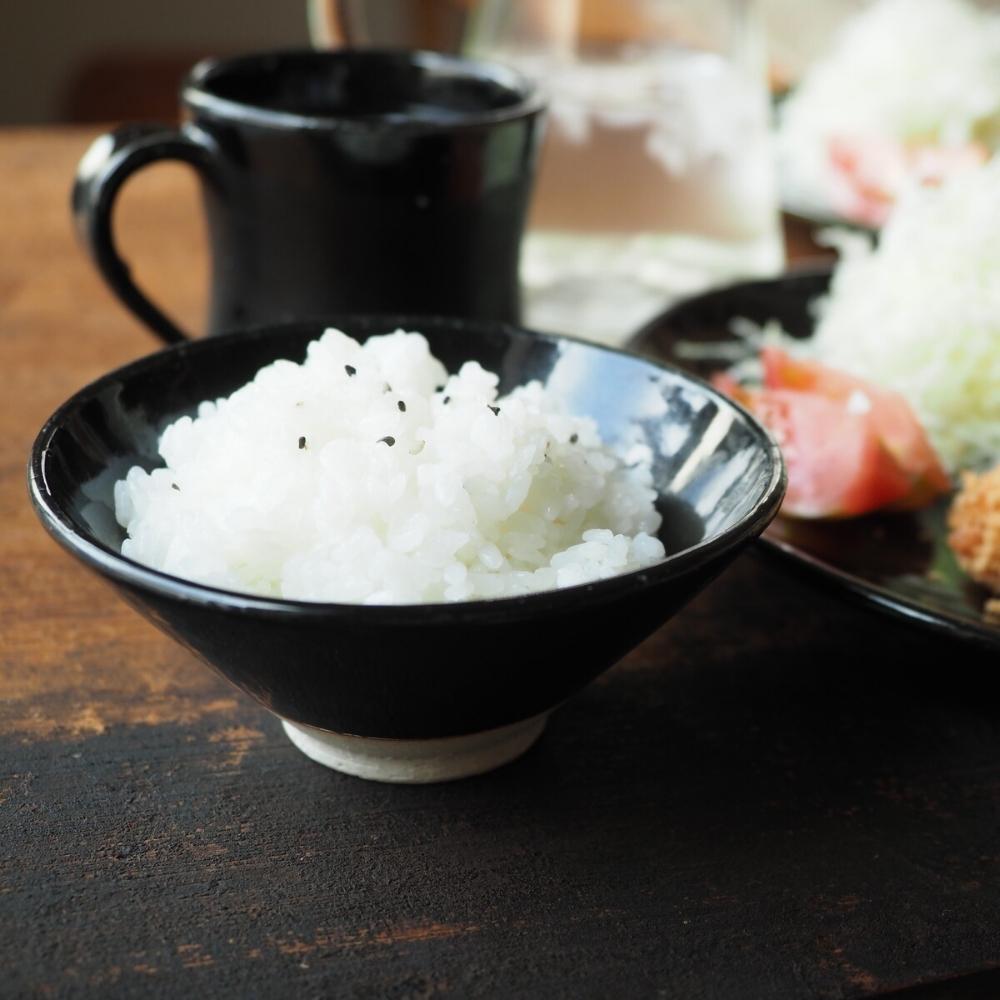 CHIPS JAPAN Heuge Rice Bowl Setoguro Black