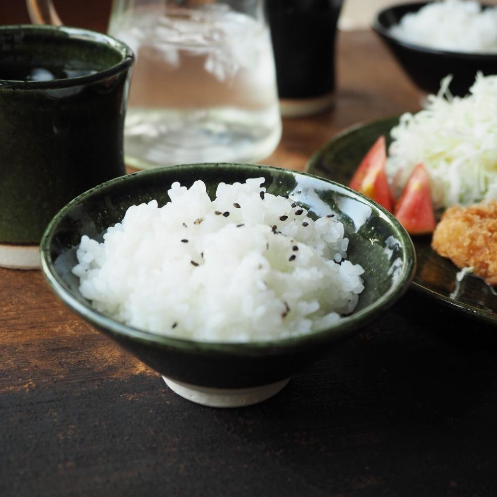 CHIPS JAPAN Heuge Rice Bowl Oribe Green