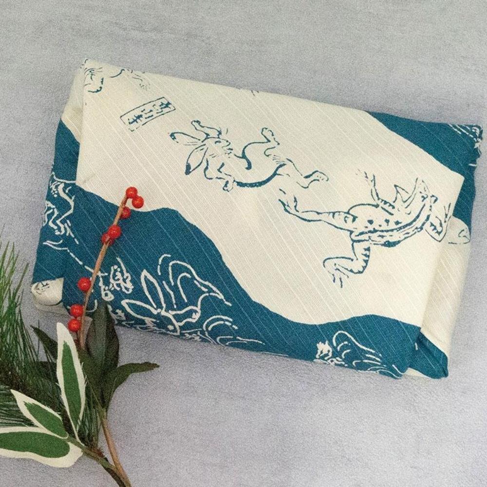 Musubi 48 Choju Jinbutsu Giga Reversible Furoshiki Wrapping Cloth