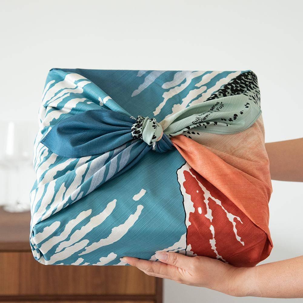 Musubi 104 The Red Fuji Hokusai Furoshiki Wrapping Cloth
