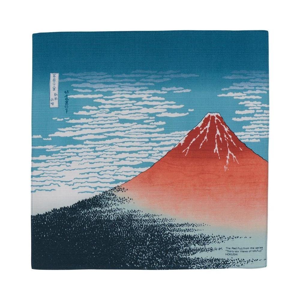 Musubi 48 The Red Fuji Hokusai Furoshiki Wrapping Cloth
